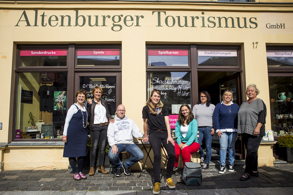 Team der Altenburger Tourismus GmbH Bildrechte: Jakob Jurkosek